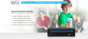 strona internetowa NIntendo Wii