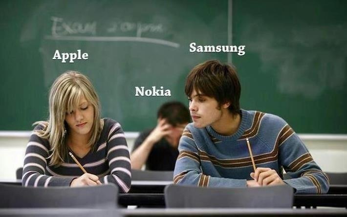 smartfony Samsung, Nokia, Apple